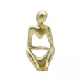 thumbnail image 1 of 2x Abstract Thinker Sculpture Creative Resin Figurine Characters Thinking People Crafts Ornaments Sandstone Statues Birthday Gifts Gloria Figura pensador abstracto, 1 of 6