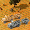 thumbnail image 4 of 2 Pcs Kit de Modèle 4D en Plastique Camion Miniature 1/72 avec Remorque Table de Sable Jouet Éducatif, 4 of 9