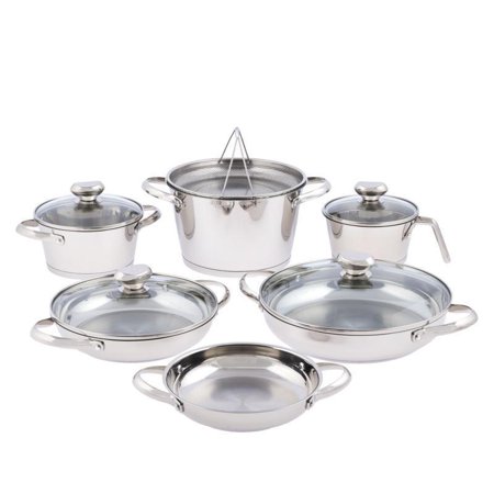 11-Piece Stainless Steel Cookware Set
