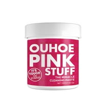 Mild Multi-functional Household Cleaning Paste, a universal cleaning powder in a pink bucket for removing heavy oil stains in the kitchen