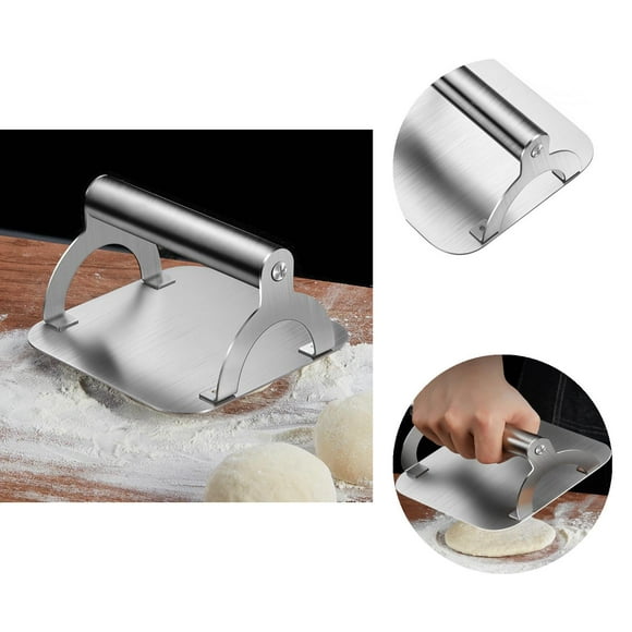 Hamburger Press Stainless Steel Comfortable Handle Food Grade Lightweight Easy to Use Heat Resistant Non-stick Safe High Strength Beef Press for Kitchen
