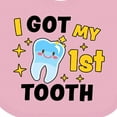 thumbnail image 4 of Inktastic I Got My 1st Tooth with Cute Tooth Baby Boys or Girls Baby Bib, 4 of 4
