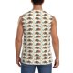 thumbnail image 4 of Balery Colorful Armadillos Camisetas sin mangas para hombre, absorbe la humedad y protege contra el mal olor.-Large, 4 of 7