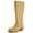 Honey, variant on Cushionaire Sawyer Tall Chunky Heel Womens Boots - Pull On Casual Knee High Boots for Women