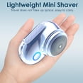 thumbnail image 4 of Mini afeitadora eléctrica portátil, mini afeitadora eléctrica para hombres, afeitadora recargable por USB, fácil de usar con un solo botón, 4 of 6