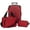 Red, variant on Travelers Club Chicago 3-Piece Expandable Carry-on ABS Hard Side Luggage Travel Set, Red