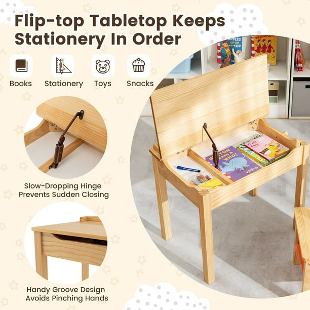 Kids flip top desk discount