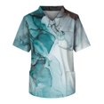 thumbnail image 1 of Men's Printed Short Sleeve V-neck Tops Working Pocket Blouse S, 1 of 3