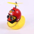 thumbnail image 1 of Juguete de pato amarillo de silicona con casco de hélice, adorno para el interior del coche, accesorios de decoración para el salpicadero, cinta adhesiva de doble cara tipo 2, 1 of 1
