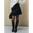 thumbnail image 4 of Female Mini Skirt Y2k Wrap Mini Skirt Skirts for Women Trendy Summer Skorts for Women Trendy Black L, 4 of 6