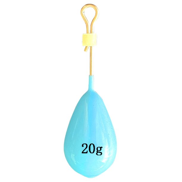 4uds. Plomo de pesca luminoso que brilla en la oscuridad, accesorios para señuelos de pesca (20g)