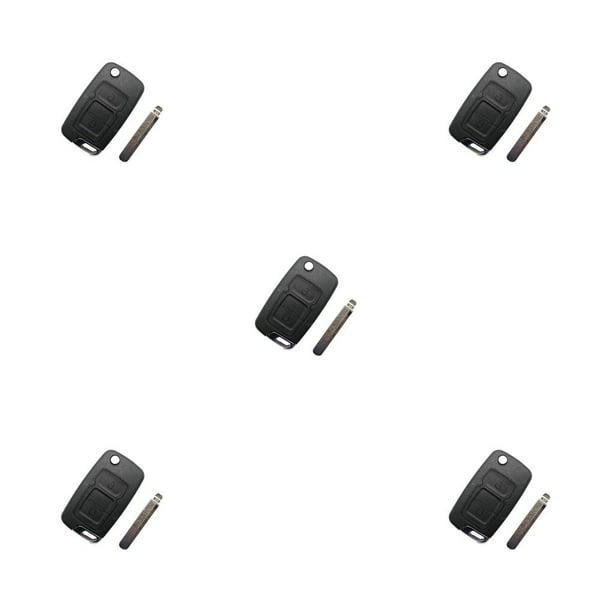 Riwesomey Reemplazo de la carcasa de la llave del coche, elegante, plegable, a prueba de arañazos, Protector de Fob automotriz, accesorios de Type2 NO2