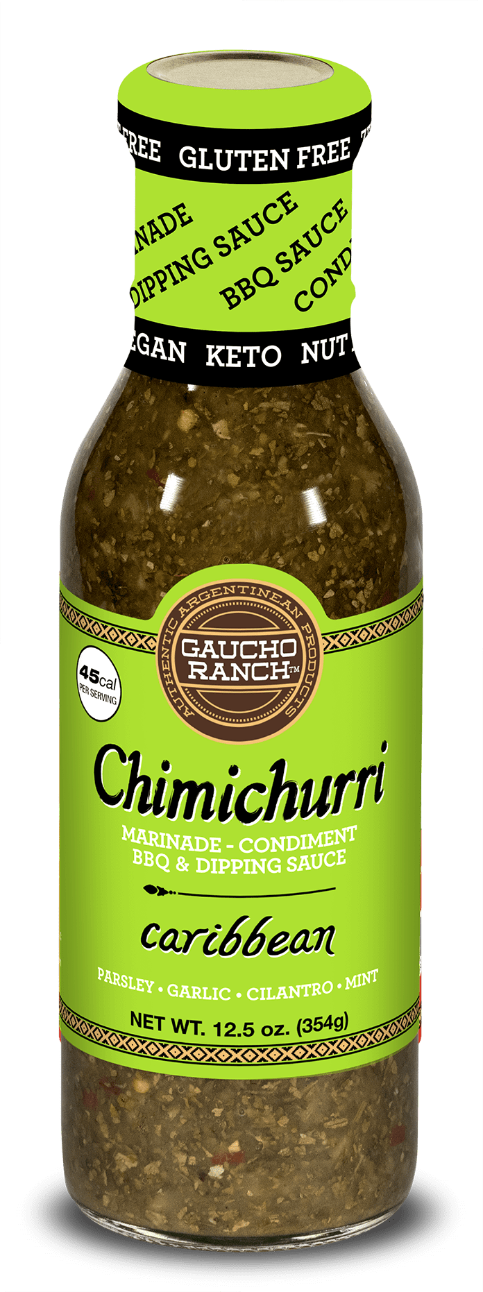 Gaucho Ranch Chimichurri Caribbean, 12.5 fl oz