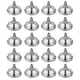 thumbnail image 2 of Colaxi 20Pcs Desk Mini Flag Holder Small Flag Base 5.5x3.5cm Accessory Top 6mm for Living Room, Conference Room Lightweight Silvery, 2 of 7