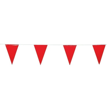 Red And White Pennant Banner (100Ft) - 1 Piece - Walmart.com