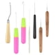 thumbnail image 4 of 7 agujas de plástico para trenzas de ganchillo, herramientas para extensiones de cabello con plumas, gancho para peluca, 4 of 6