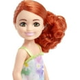 thumbnail image 3 of Barbie Chelsea Doll, Small Doll Wearing Removable Floral Dress with Red Hair & Green Eyes, 3 of 7
