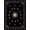 Black Purple Beige, Pattern 14, variant on ODIKA Boho Gothic Vintage Southwestern Border Distressed Astrology Round Flowing Pet Friendly & Kids Safe Play for Playroom, Bedroom, Reading Nook