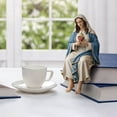 thumbnail image 4 of Virgin Mary Statue Resin Companion Figurine, Car Dashboard Home Office Table Decor Mary Statue，Handmade Sitting Religious Decorative, Unique Spiritual Gift(1PC), 4 of 7
