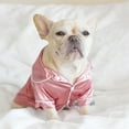 thumbnail image 3 of Soft Silk Pet Dog Pajamas French Bulldog Pajamas for Small Dogs Shih Tzu Puppy Cat Clothes Pets Clothing, 3 of 5