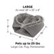 thumbnail image 5 of BR Cama para gatos convertible con calefacción automática - Gris, pequeña, 5 of 5