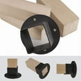 thumbnail image 3 of 2Pcs 2X2 Square Fence Pole Flange Base Pergola Post Brackets Kit,Heavy Duty Wall Mount Anchor, 3 of 4