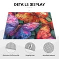 thumbnail image 3 of Honeii Colorful Butterfly Cluster Print Kitchen Drying Mat Coffee Bar Mat Hide Stain Coffee Maker Mat for Countertops Coffee Pot Dish Drying Mat, 3 of 7