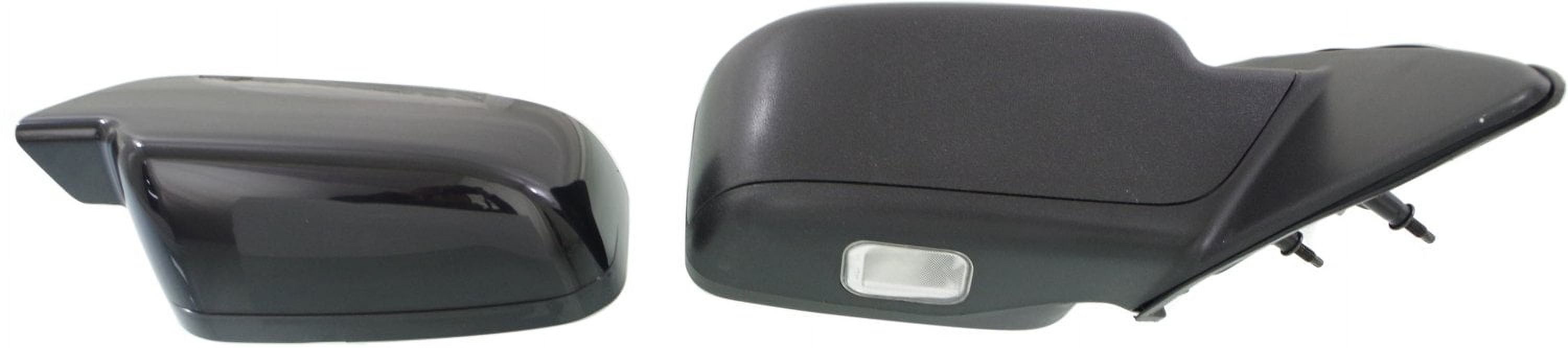 Mirror Compatible With 2006-2012 Ford Fusion 2006-2011 Mercury Milan Right Passenger Side Heated 1 Paintable and Textured Black Cap Kool-Vue