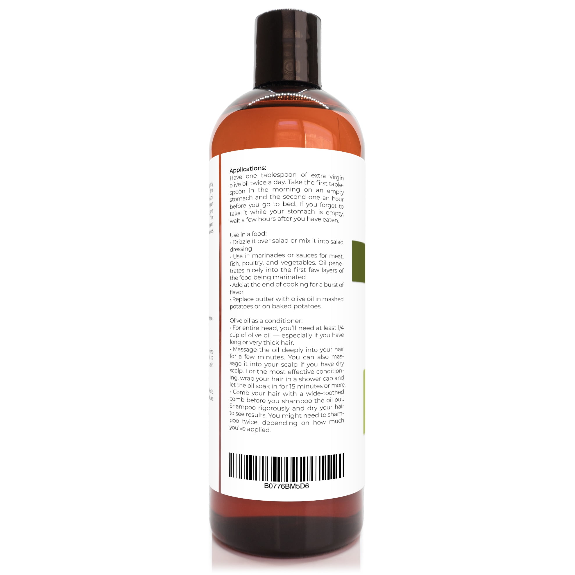 Velona Extra Virgin Unrefined Olive Oil | All Natural Clear Carrier Oil for Cooking and Face, Hair, Body & Skin Care  16 oz