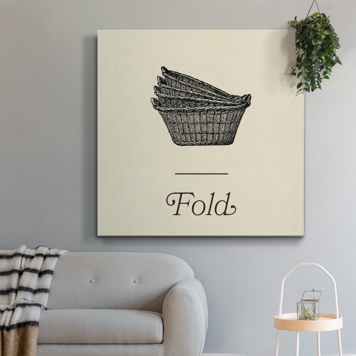Wexford Home Laundry Sign IV-Premium Gallery Wrapped Canvas, 32" x 32" - Ready to Hang