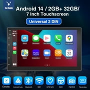 ESSGOO Special offer Double DIN 7 Car Stereo with Apple Carplay, 2GB+32GB Android 14.0 Android Auto, Support Bluetooth Mirror Link Wifi GPS