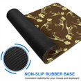 thumbnail image 6 of Long Mouse Pads for Desk,Brown Yellow Dinosaurs Fossils Pattern Desk Mats on Top Of Desks, Desk Mouse Pad Extra Large with 3mm Non-Slip Base and Stitched Edge for Gaming,Office,Work,Home 31.5"x11.8", 6 of 6