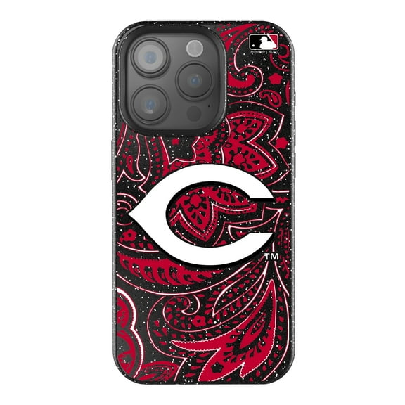 Keyscaper Cincinnati Reds Paisley Bling iPhone Case