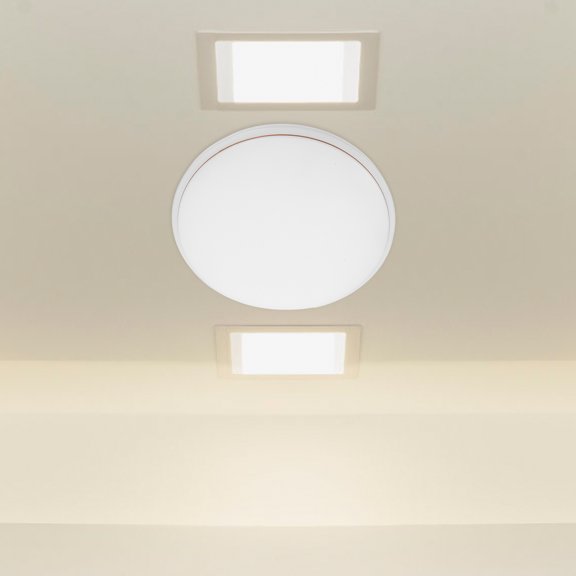 HEATSHAKING Ceiling Light Cover White 1Pack 14.9X14.9X1.6In Small Fixture