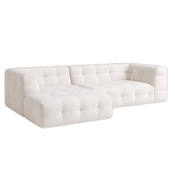 Sala modular AIRJOL™ YY-27 Ivory — Modular Capitonado de Inspiración Italiana