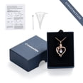 thumbnail image 7 of Rose Heart Necklaces Urn Necklace Cremation Jewelry for Ashes Pendant Jewelry for Women Men Crystal Keepsake Memorial Jewelry Ashes Holder Funeral Loved One, 7 of 7