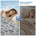 thumbnail image 2 of Light Blue Floral Cooling Blanket,Lightweight Breathable Summer Throw Blanket with Double Sided Cold Effect,Rustic Vintage Flowers Botanical Spring Picnic Blankets Bed Sheet for Hot Sleepers 40"x60", 2 of 8