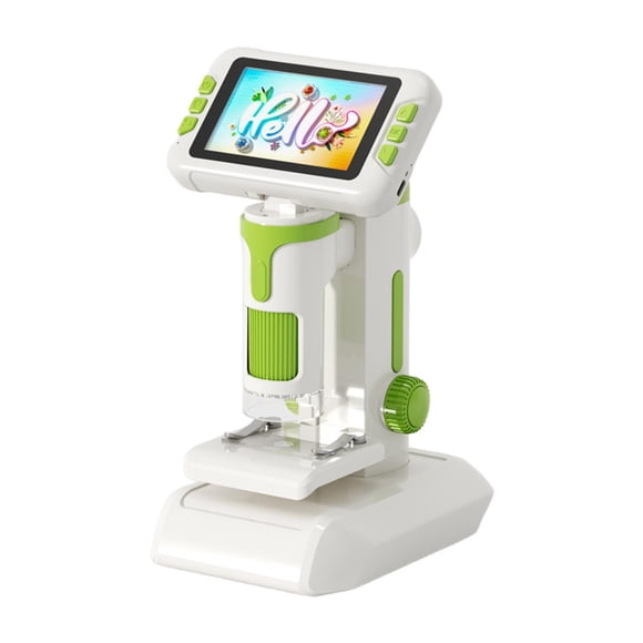 Lipstore Kids Microscope Adjustable Focus Science Toy for Children Boys Girls Student Green