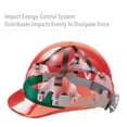 thumbnail image 4 of Casco duro tipo gorra termoplástico SuperEight de Honeywell de fibra metálica con suspensión de trinquete de 8 puntos Alta visibilidad Naranja fuerte Mediano, 4 of 7
