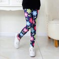 thumbnail image 5 of Gibobby Girls High Waist Yoga Pants Athletic Leggings Printed Kids Toddler Girls 2T 3T 4T 5T 6T Dance Running Yoga Pants Stretchy Workout Active Tights Girls Athletic Pants,Dark Blue,Size 7-8T, 5 of 6