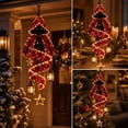thumbnail image 5 of ZENVIVE Christmas Magic Spiral Hanging LED Lights, Hanging Xmas Decoration with Spiral Lights for Porch Entryway Doorway & Outdoor Holiday Decor, 7.8"(Holiday Guardian), 5 of 7