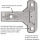 thumbnail image 3 of HH075228-14 - Clip-On Face Frame Euro Concealed Hinge 1mm Mounting Plate with, 3 of 5