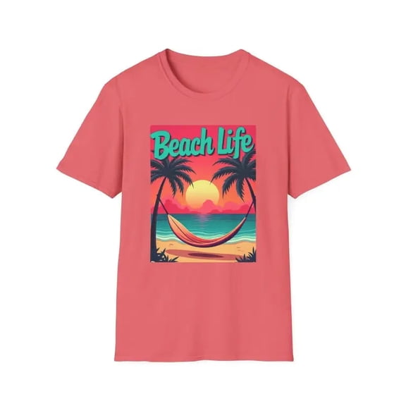 Ocean State Styles T Shirt Beach Scene Graphic Tee Coastal