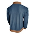 thumbnail image 6 of Paiwinds Men's Fleece Lined Stand Collar Pullover, Winter Warm Long Sleeve Sweatshirt with Button Placket, Soft Thermal Comfort Fit Casual Top, 6 of 8
