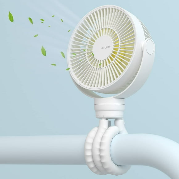 Ventilador Eléctrico Recargable JISULIFE FA24 4000mAh con 4 Velocidades