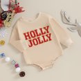 Newborn Baby Boy Girl Christmas Outfits Embroidery Sweatshirt Romper
