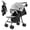 Grey, variant on Limorve Lightweight One‑Hand Fold Baby Stroller, Adjustable Backrest Toddler Pushchair with 5‑Point Harness, Large Storage Basket & Cup Holder for 0‑2 Years Old