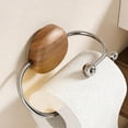 thumbnail image 4 of Stainless Steel Toilet Paper Rack, Wall Mounted Tissue Dispenser With Suction Cup Mounting, for Bathroom Organization, Brown, 4 of 6