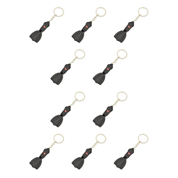 Advancent Llavero Mini tema personalizado barco surf accesorios colgantes colgantes llavero de silicona ornamento etiqueta Negro 10piezas