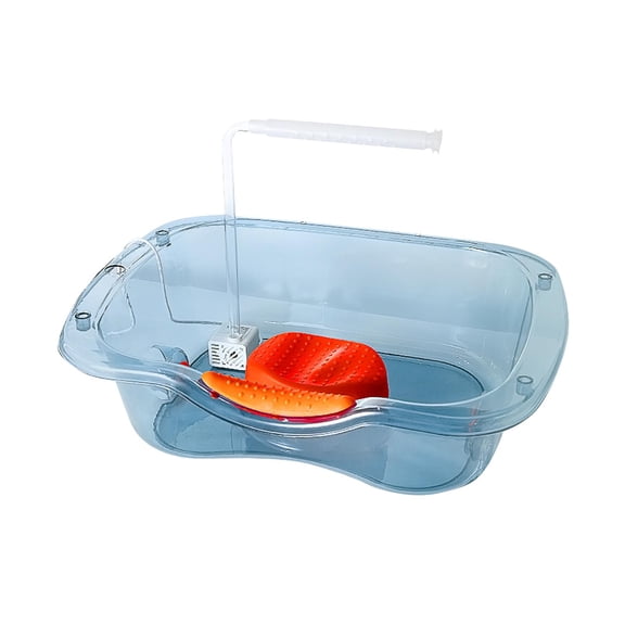 Gazechimp Bedside Shampoo Basin for Elderly Disabled Bedridden Lightweight Shampoo Blue